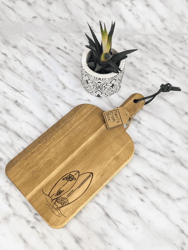 Acacia paddle &#039;SURFS UP&#039; (S)