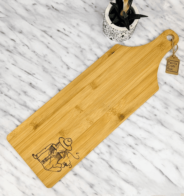 Bamboo paddle &#039;COWGIRL VIBES&#039; 